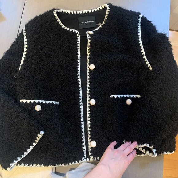 Premium Faux Shearling Jacket English Factory M - Picture 5 of 5